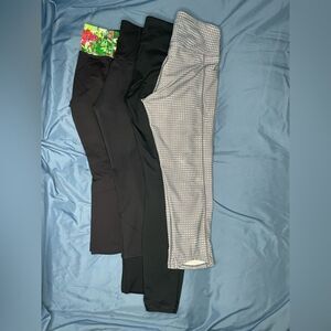 Fabletics Athleta Black and Gray Leggings Bundle